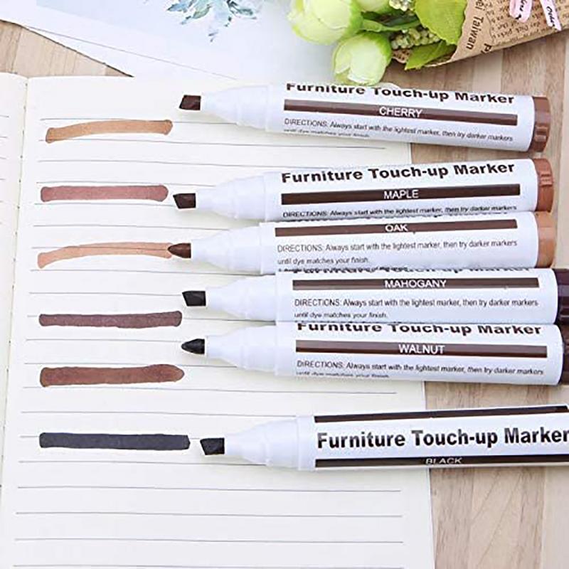 Furniture Repair Kit Wood Repair Markers Wood Repair Pen With Wax Sticks And Wax Sharpener For Stains Scratches Floors 17PCSKit
