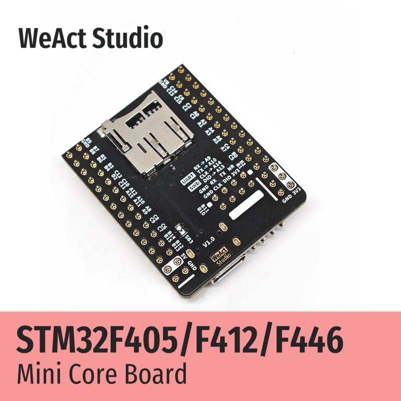 WeAct STM32F405RGT6 STM32F412RET6 STM32F446RET6 STM32F405 STM32F412 STM32F446 STM32F4 STM32 Core Board Demo Board Micropython