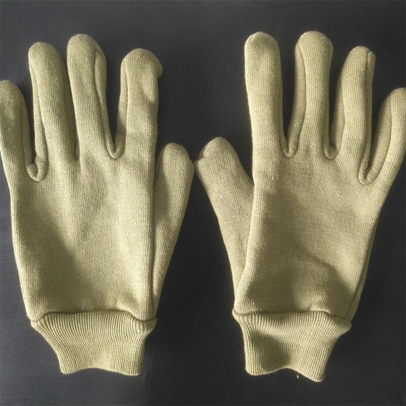 Army Green Work Gloves Elastic Opening Cold Storage Transport Cold-proof Gloves Thermostability Non-Slip Heat Resistant Gloves