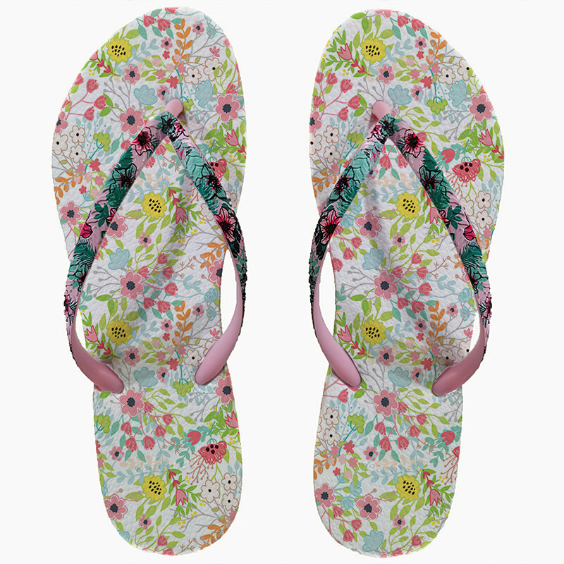 Sandal jepit wanita antiselip, sandal pantai modis luar ruangan musim panas