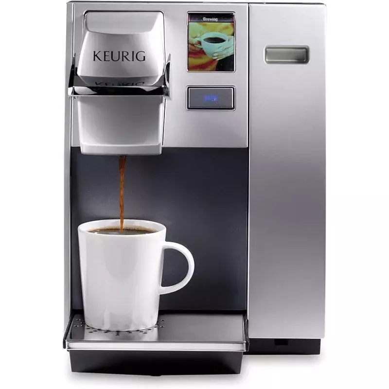 Keurig 사무실 프로 싱글 컵 상업용 K 컵 포드 커피 메이커, 실버 K155