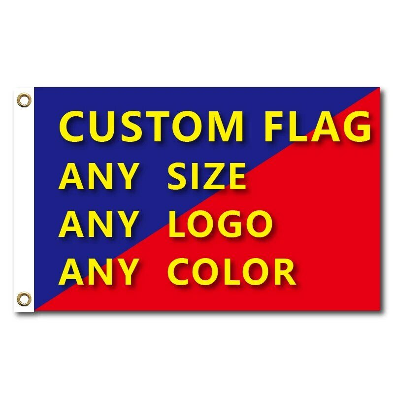 Графический пользовательский Печатный флаг, полиэфирная крышка вала, латунные прокладки, бесплатный дизайн, наружная реклама, баннеры, украшения, вечерние, спортивные