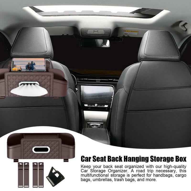 Sedile posteriore Organizer per auto scatola interna per auto multiuso accessori per interni auto scatola portaoggetti per sedile posteriore accessori per auto