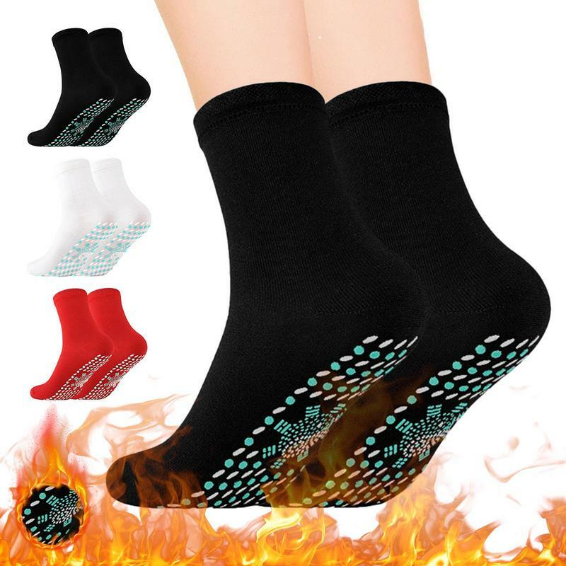 ถุงเท้าสั้นให้ความอบอุ่นในตัว1คู่, ถุงเท้าสั้นอุปกรณ์ดูแลสุขภาพให้ความอบอุ่นในฤดูหนาวถุงเท้าเพื่อสุขภาพกระชับสัดส่วนถุงเท้าสั้น terapi MAGNET