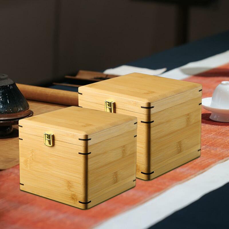 Kotak kemasan bambu kotak kenang-kenangan kayu untuk penyimpanan rumah koleksi antik