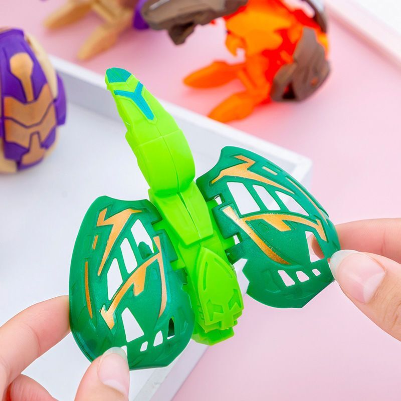5 Stks/set Dinosaurus Robot Transformeren Speelgoed Voor Kinderen Vervorming Dinosaurus Eieren Transformeren Draaien Jongens Baby Educatief Speelgoed