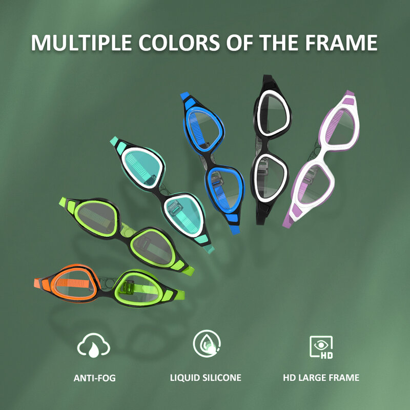 Occhialini da nuoto professionali occhiali da nuoto antiappannamento impermeabili per uomo donna occhiali da nuoto in Silicone occhiali da immersione subacquei
