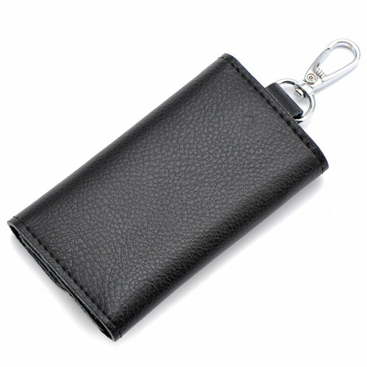 Keychain Men Women Key Holder Organizer Pouch Car Key Bag Wallet Housekeeper Key Case Mini Card Bag Black