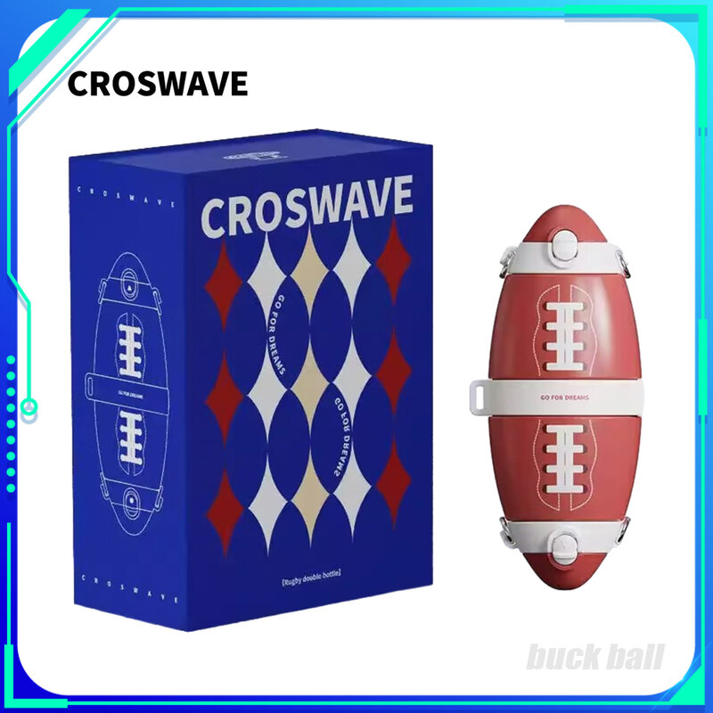 CROSWAVE Pair Water Bottle Camping Water Filters Portable Sports Creative Stainless Steel Insulated Skew Cross Cup Outdoor Gifts
