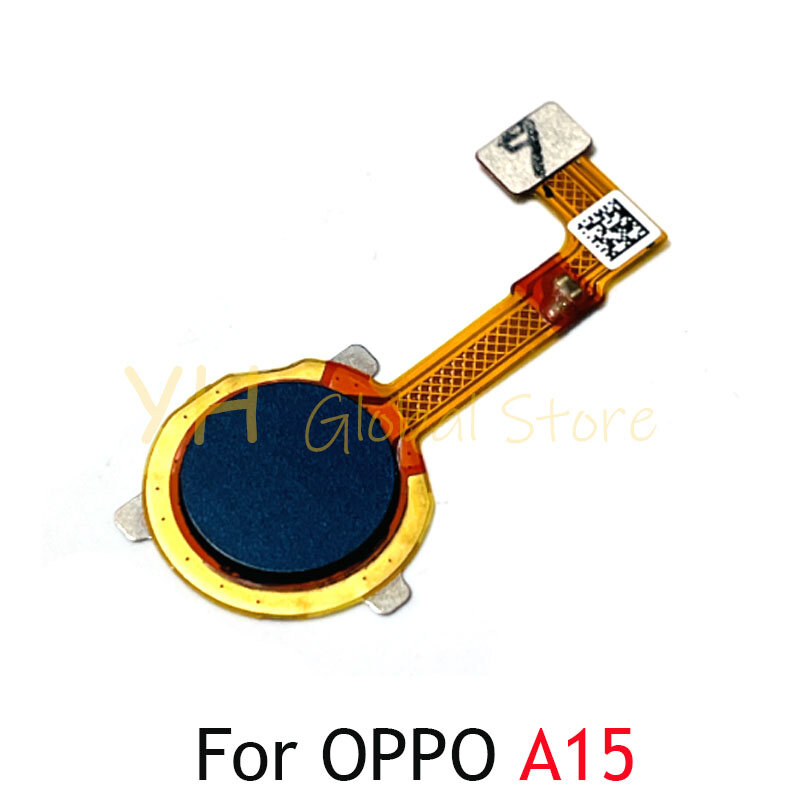 Voor Oppo A15 / A32 2020 / A53 2020 Vingerafdruklezer Touch Id Sensor Terugkeer Sleutel Home Knop Flex Kabel Reparatie Onderdelen