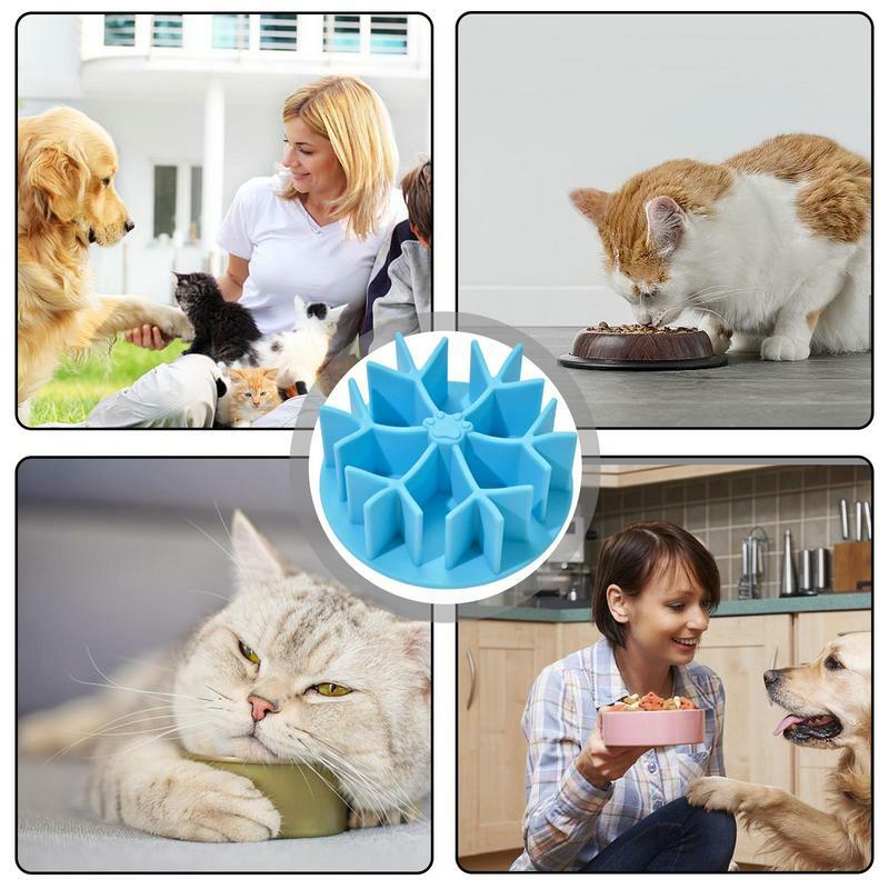 Dog Slow Feeder Insert Food Grade Silicone Bowl Insert For Slow Feeder With Strong Suction Cup Eating Design Insert Machine
