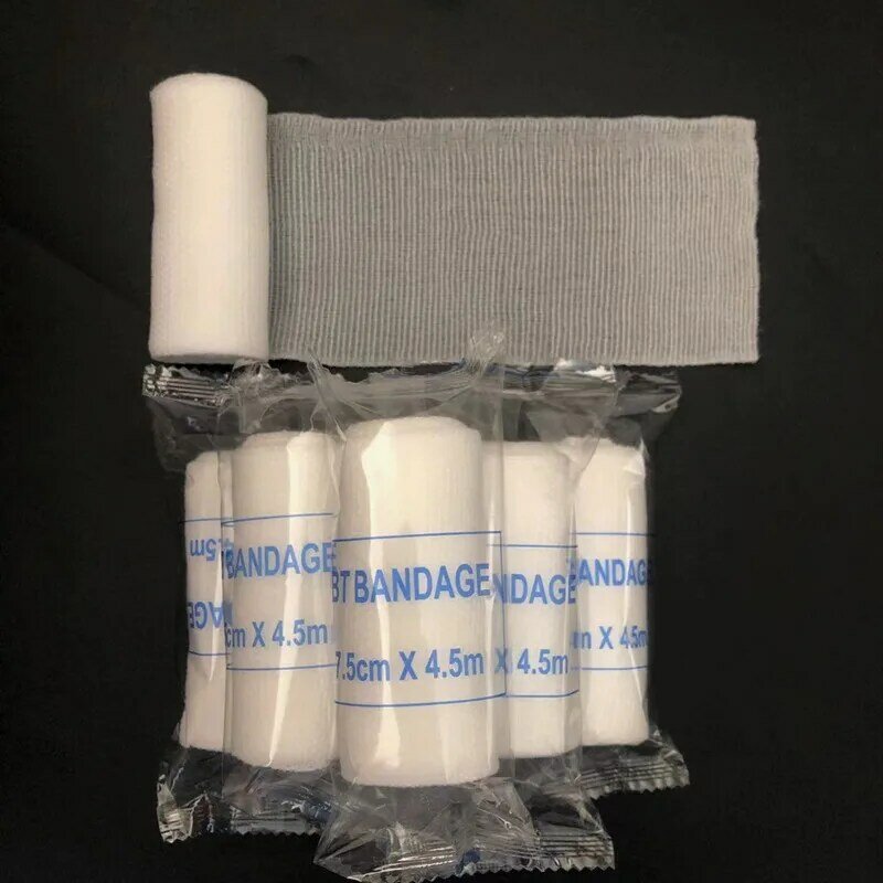20Rolls PBT Elastic Bandage First Aid Kit Gauze Roll Home Outdoor Wound Dressing Medical Nursing Emergency Care Bandages