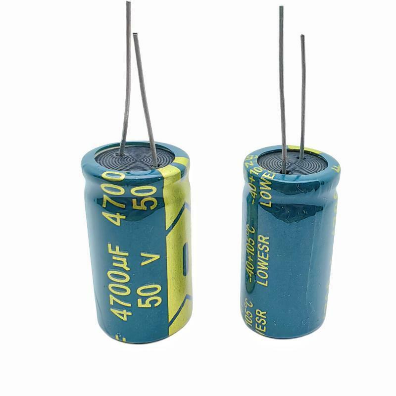 2pcs/lot High Frequency Electrolytic Capacitor 50V 4700UF 18*35 Aluminum Capacitor 4700uf 50V 20%