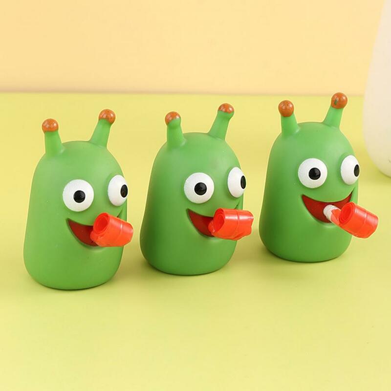 Squeeze Release Fidget Toy para crianças e adultos, design adorável, alívio do estresse, colagem, língua para fora, verme