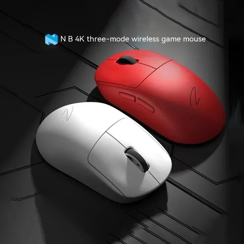 Zorec-Wireless Tri-Mode Mouse, Paw3395, Leve, 4K, 1K Return, E-Sports, Acessório Gamer, Jogos de Computador, Ratos Presentes, Z2