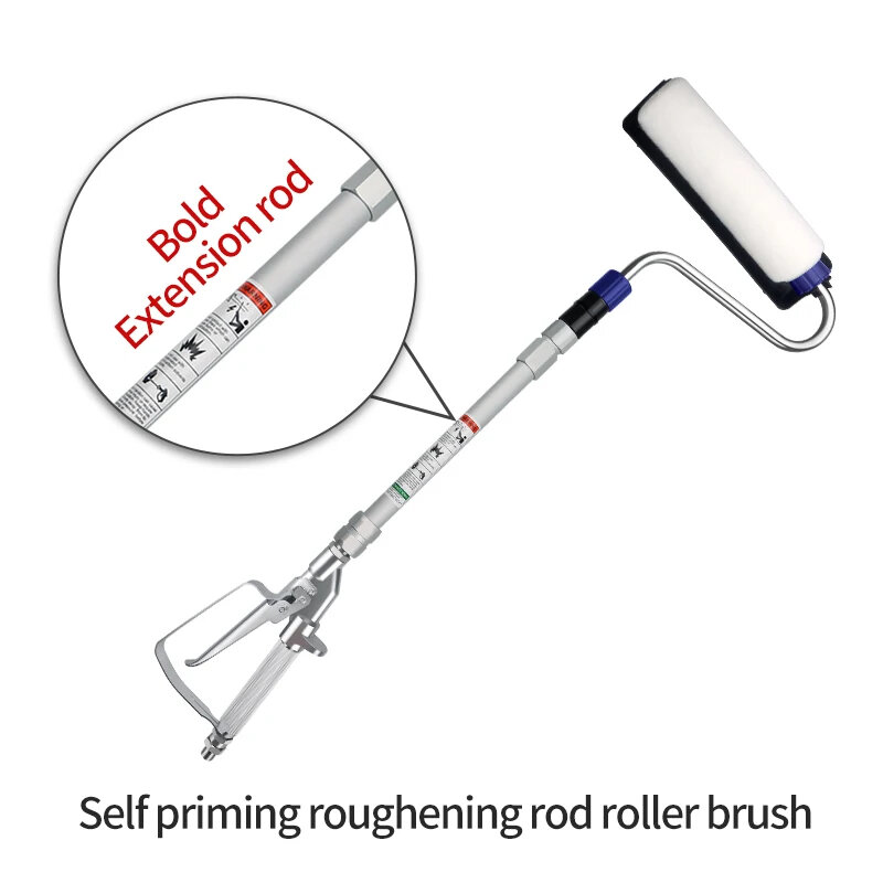 Penutup Roller cat kekuatan semprotan cat, untuk semprotan tanpa udara tekanan tinggi tongkat Roller daya tiang ekstensi