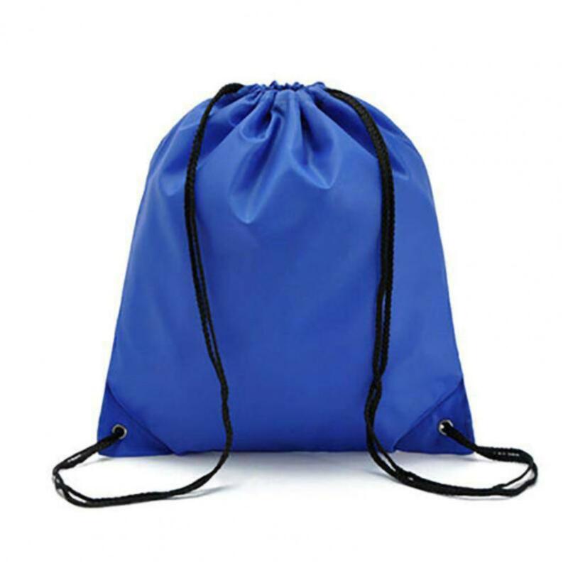 กระเป๋าผ้าโพลีเอสเตอร์กันฝุ่นสำหรับเดินทางกลางแจ้งกระเป๋าหูรูดกระเป๋าเป้สะพายหลังกระเป๋าเก็บของ