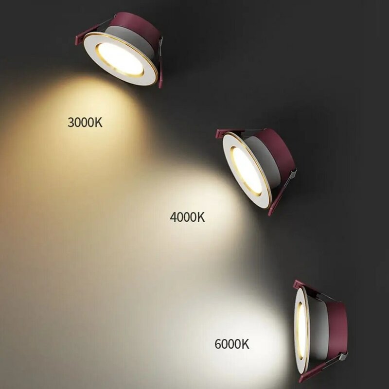 LEDダウンライト,調節可能な照明,小さなスポット,省エネ,屋内ダウンライト,5W, 3W