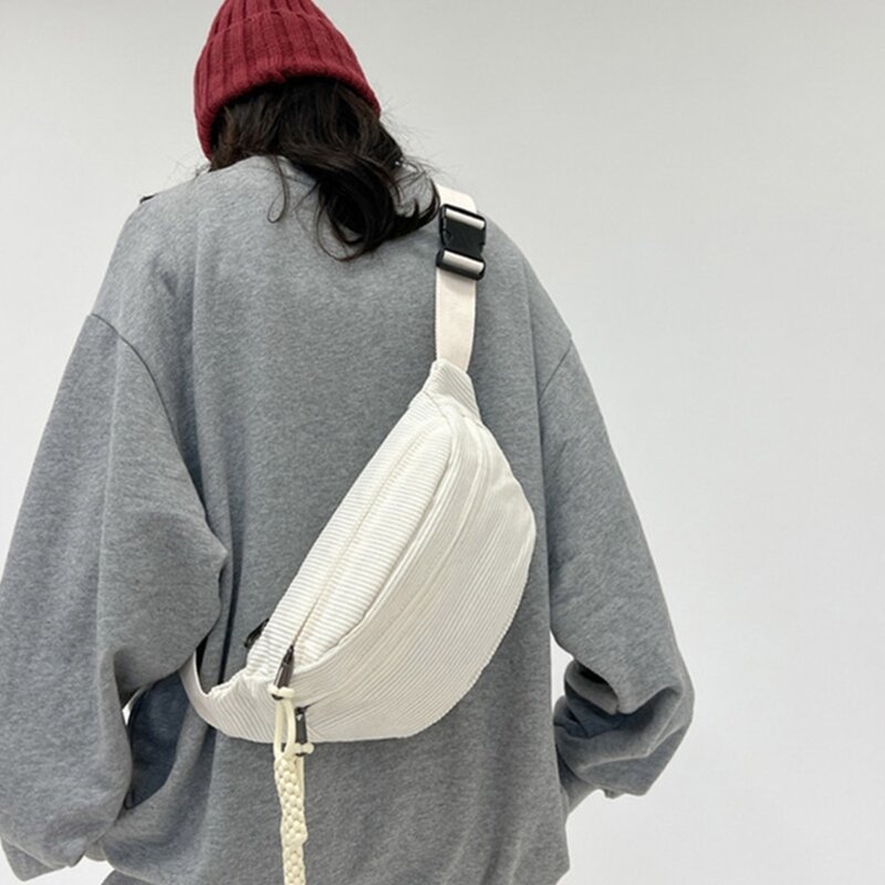 Portable Japanese inspired Shoulder Bag and Hip Pouch Suitable for Students Professionals and Travel Enthusiasts