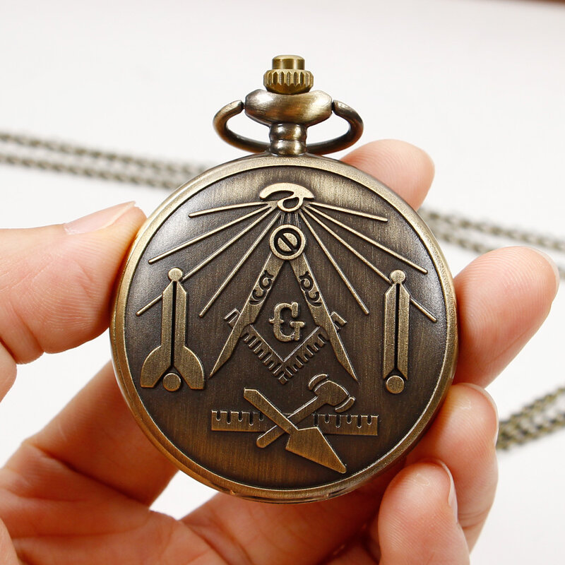 Vintage Military Quartz Pocket Watches Necklace with Age Design Pendant Pocket FOB Watch Chain Gift