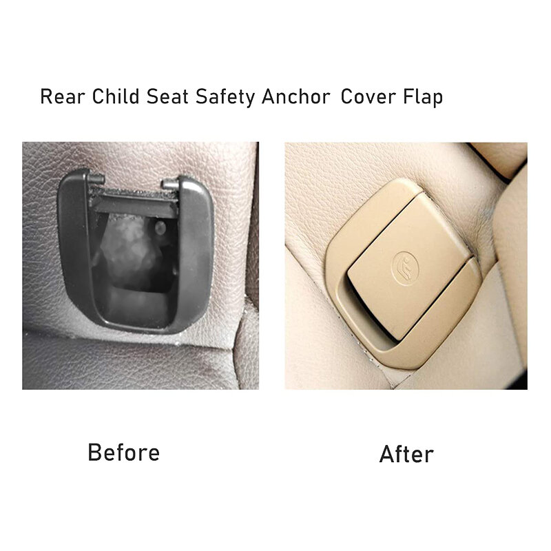 Cinto de segurança traseiro do assento da criança do carro, ISOFix Tampa para BMW Série 3, F30, F31, F20, F21, F22, F80, M3, F34, X1, E84, E90, E87, 52207118674