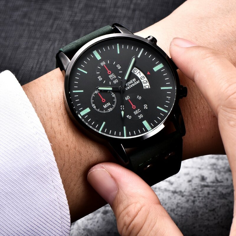 Fashion Digital Watches Fashion Round Dial Clock Silicone Strap Luminous Dial Watch Stopwatch Business Wristwatches Armbanduhr