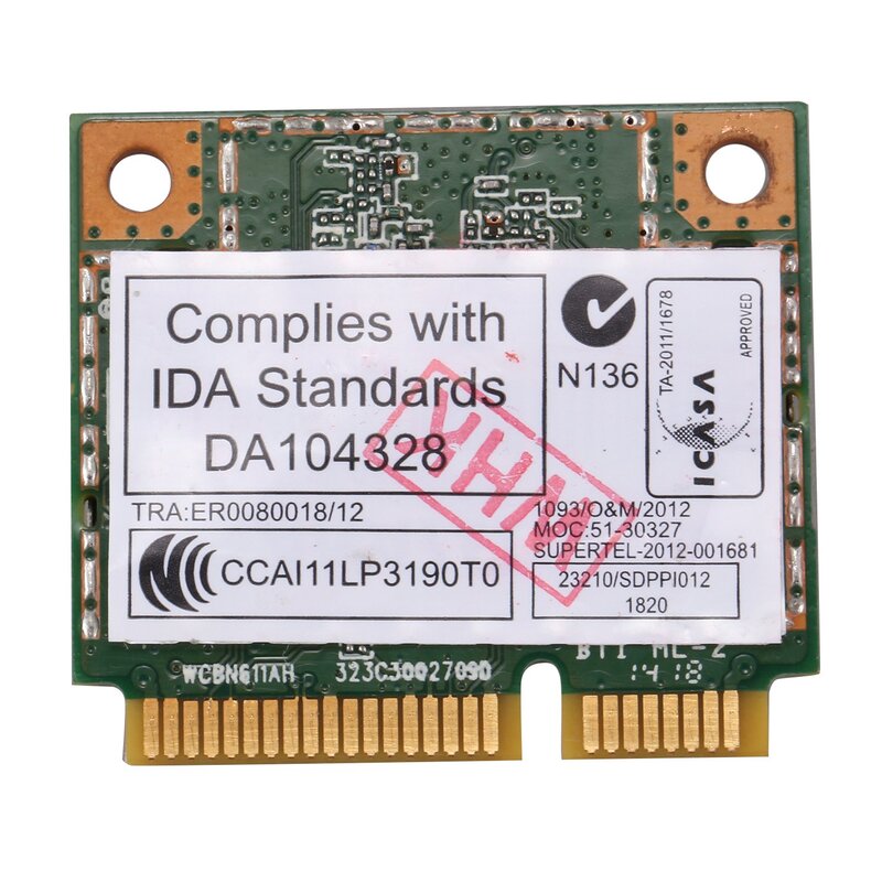 AR5B22 2.4/5GHz dwuzakresowa karta Wifi 802.11Ac 4.0 Bluetooth bezprzewodowa karta WLAN dla Lenovo Y400 Y500 Y410P S215 U330 U430