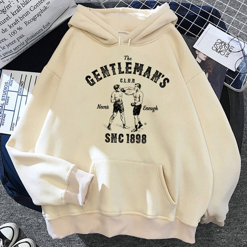 Boxing hoodies women 90s funny y2k aesthetic hoddies female vintage pulls