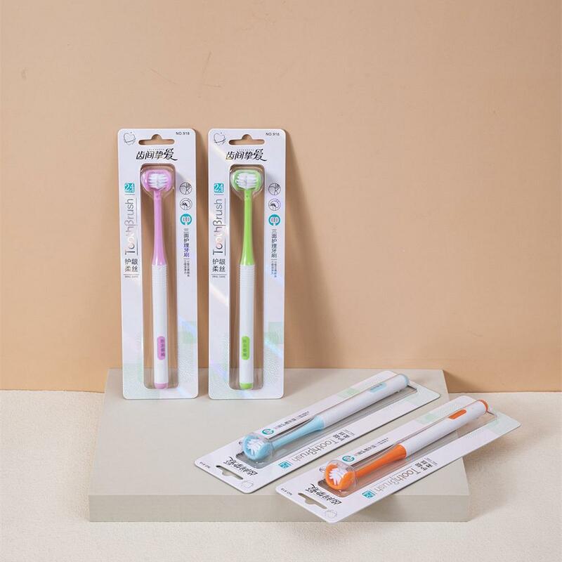3/1PCS Children Three-Sided Toothbrush Ultra Fine Soft Hair Baby Toothbrushes 360° Deep Cleaning Oral Care Teeth Brush Baby Care
