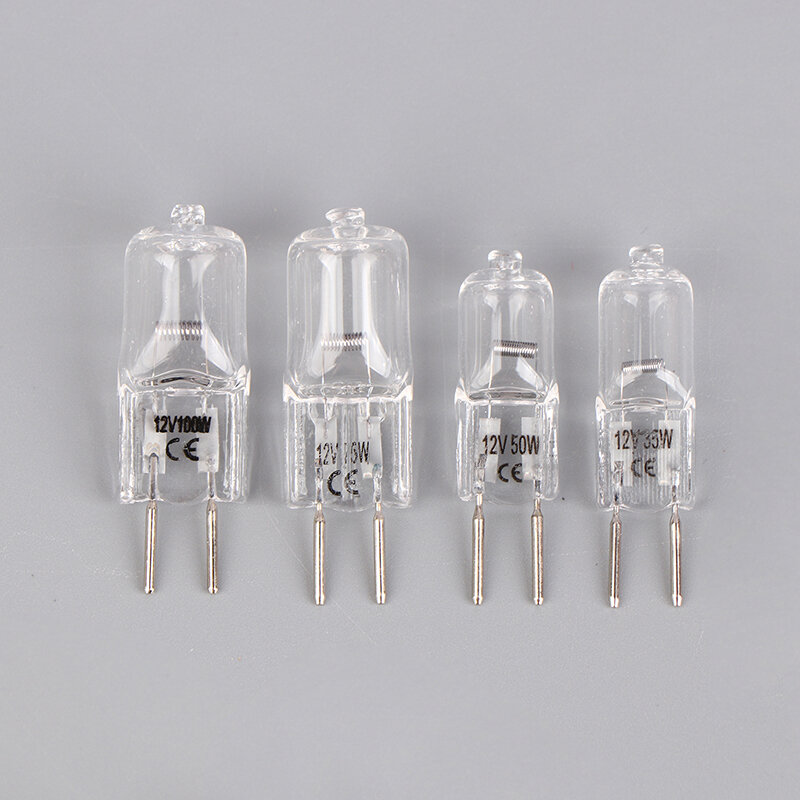 Лампа G6.35 для микроскопа, 12 В, 20 Вт, 35 Вт, 50 Вт, 70 Вт, 100 Вт