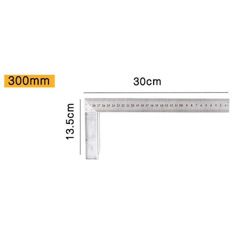 Tools Ruler 1pc 4 Size Construction Engineering Aluminum Alloy Carpenter L-Square Scale Brand New High Quality