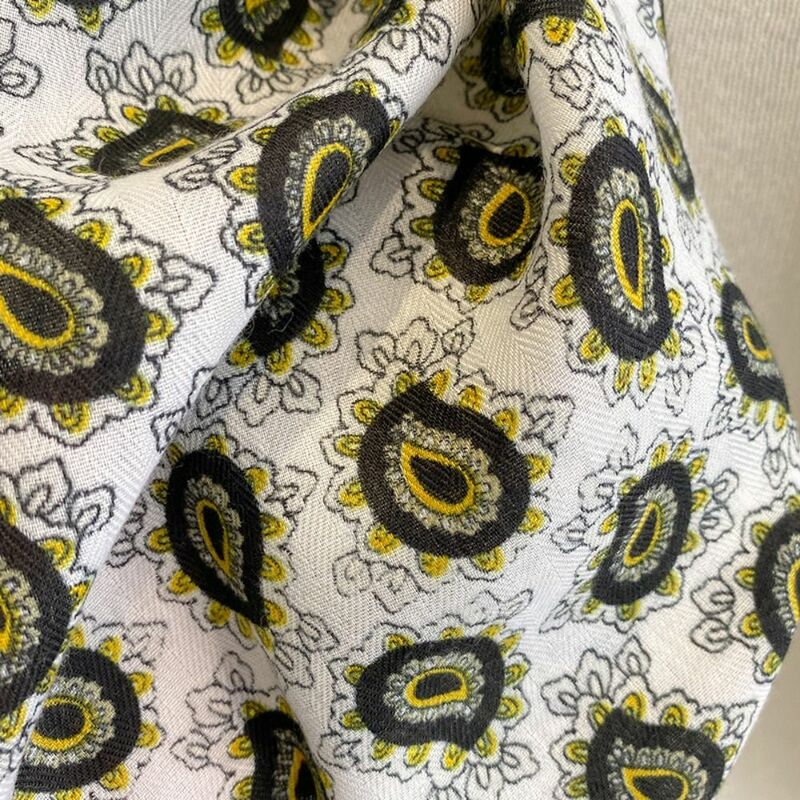 Sciarpa di cotone di lusso stampa donna fazzoletto resistente al sole Bandana liscia primaverile