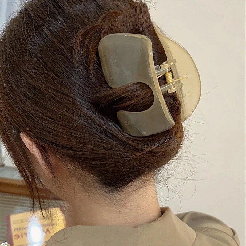 Fermagli per capelli a forma di U Vintage in tinta unita minimalista copricapo per le donne clip di squalo moda per ragazze accessori per capelli da bagno