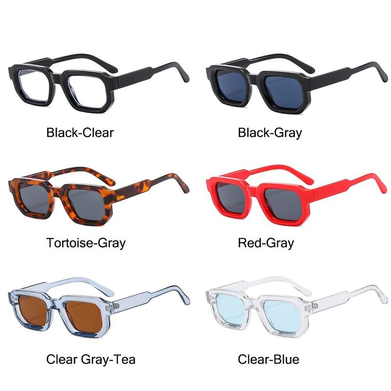Модные ретро маленькие квадратные очки, Ранняя защита UV400, винтажные мужские уличные спортивные солнцезащитные очки в стиле панк Y2K