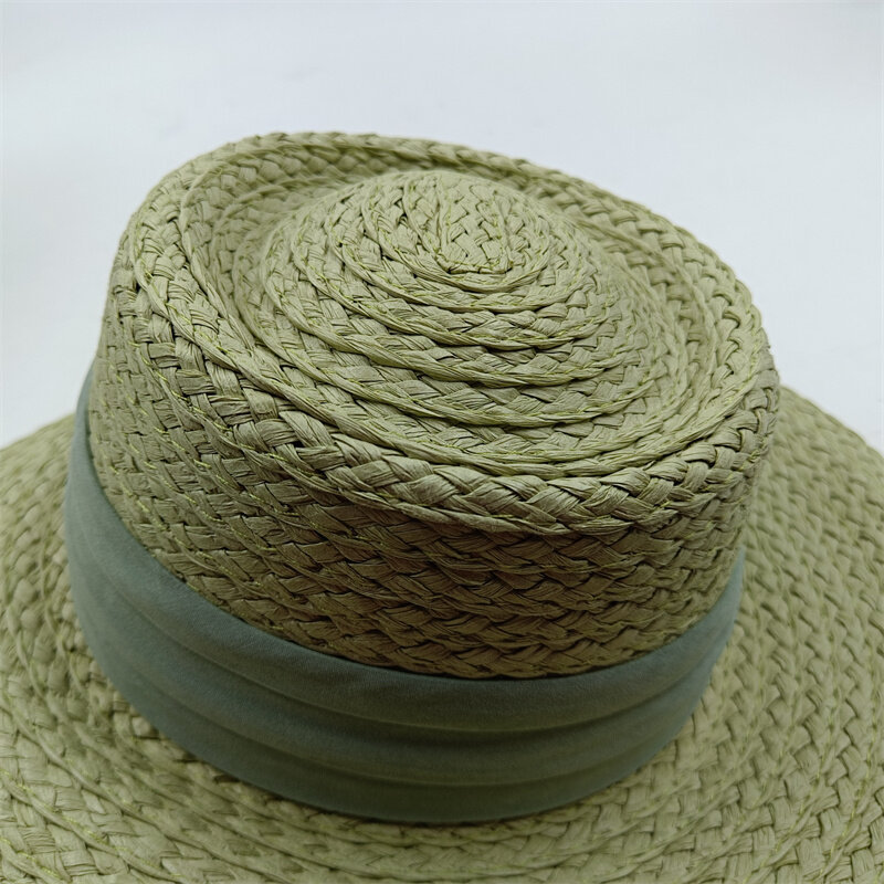 Sombrero de playa de Material avanzado, sombrero de sol blanco de paja suave, sombrero de copa Neutral, sombrero de Sol de Golf, nuevo diseño de moda, Verano