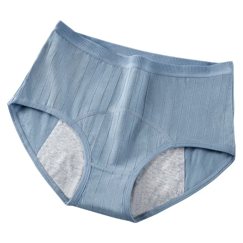 Physiological Pants Wider and Larger Anti-leakage Layer Panties Solid Color Simple Anti-bacterial Cotton Bottom Women's Panties