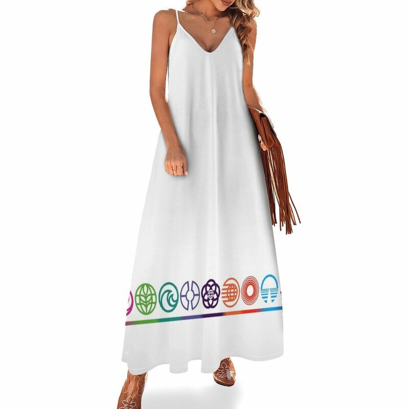EPCOT Center Retro Future World pawilon logo sukienka bez rękawów eleganckie sukienki dla kobiet długie sukienki dla kobiet
