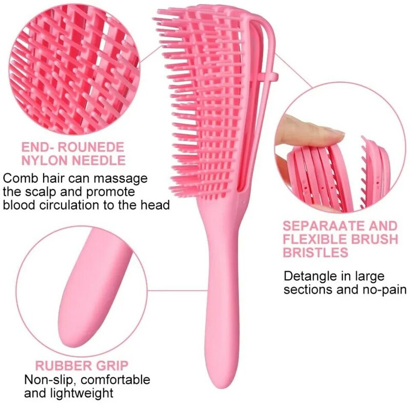 Detangling Hair Brush for Kids, Massagem do couro cabeludo, Pentes para cabelos encaracolados, Acessórios para barbeiro