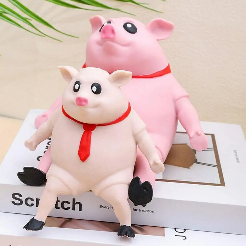 Cute Pink Pig Squeeze Fidget Toys Slow Rebound Piggy Doll Anti Stress Decompression Toy Stress Relief For Kids Gifts