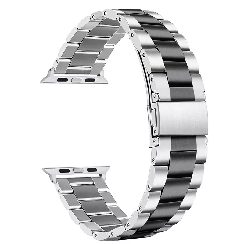Bracelet de poignet en acier inoxydable pour Apple Watch SE Band, Ultra 2 Business Strap pour iWatch 3, 38, 42mm, Bleu, 9, 8, 7, 6, 5, 40mm, 44mm, 45mm