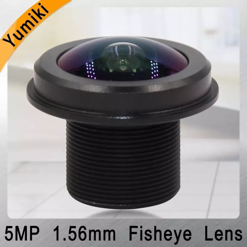 Yumiki-lente CCTV de 5MP, 1,56mm, M12 * 0,5, 1/2.5 ", ojo de pez, 360 grados, para cámara de seguridad CCTV, 1080P, IP