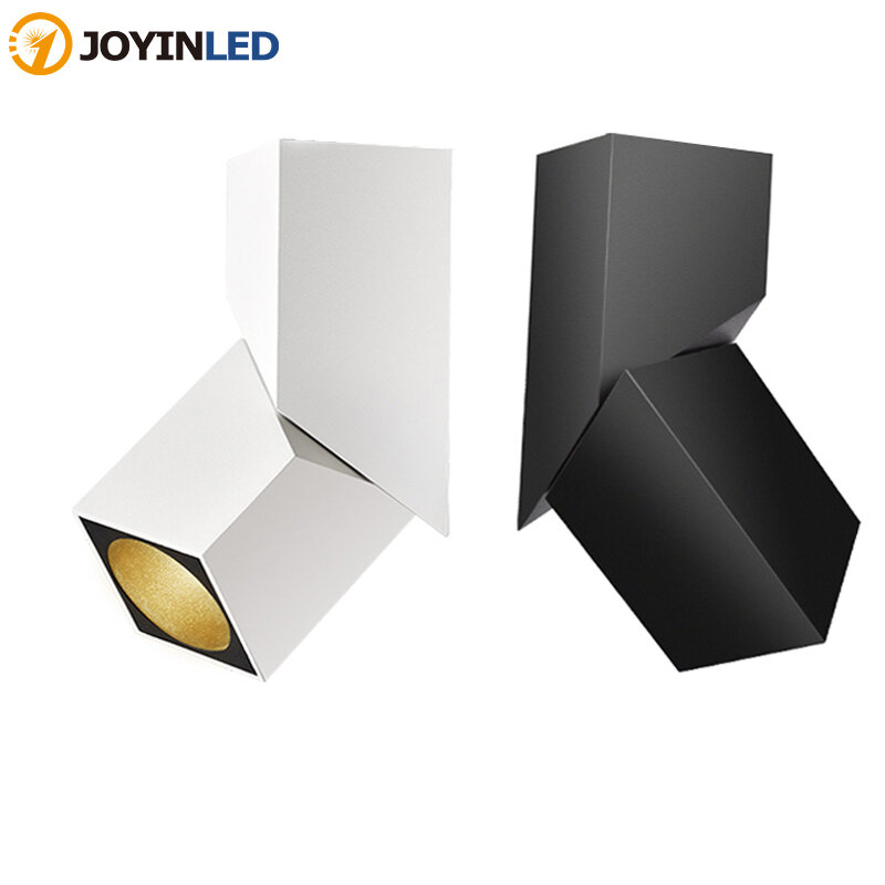 2020 novo design cubo de arte conduziu a lâmpada do teto 7w 12 15 cree led downlight luz superfície montado cri95 ângulo irradiação ajustável