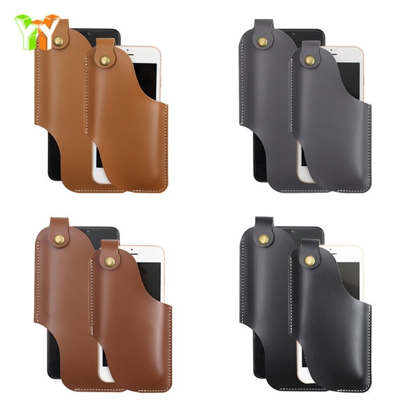 Leather Cell Phone Holster for Belt,Phone for Case Leather,Belt Cell Phone Holde E74B