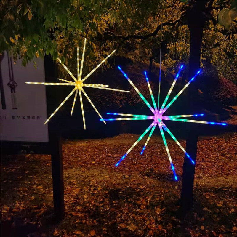 2023 Nieuwe Jaar Led Vuurwerk String Lights Meteor Lamp Batterij Aangedreven Voor Bruiloft Christmas Party Indoor Outdoor Decoratie