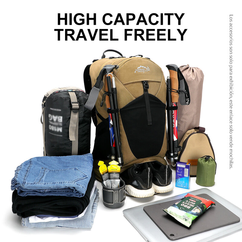 Mountaineering backpack 35 liters men's and women's outdoor sports bag waterproof camping hiking rain