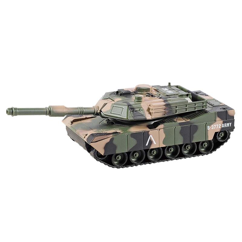 Alloy Diecast Tank Toy para crianças, Rotating Fort, Pullback Motion, Realístico Party Favors Vehicle, Presente para meninas de 3-7 anos, 1:24
