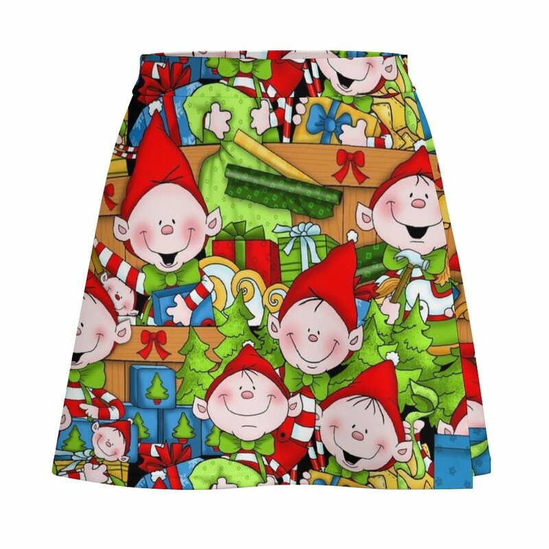 Minifalda con mensaje "Believe in Your Elf" para mujer, faldas femeninas elegantes, Kawaii, novedad en vestidos