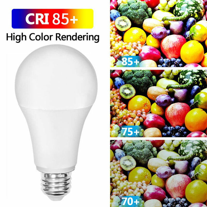 조광 가능한 LED 전구 알루미늄 테이블 램프, E27, E14, AC 220V, 실제 20W, 18W, 15W, 12W, 9W, 5W, 3W 램프, 5 개