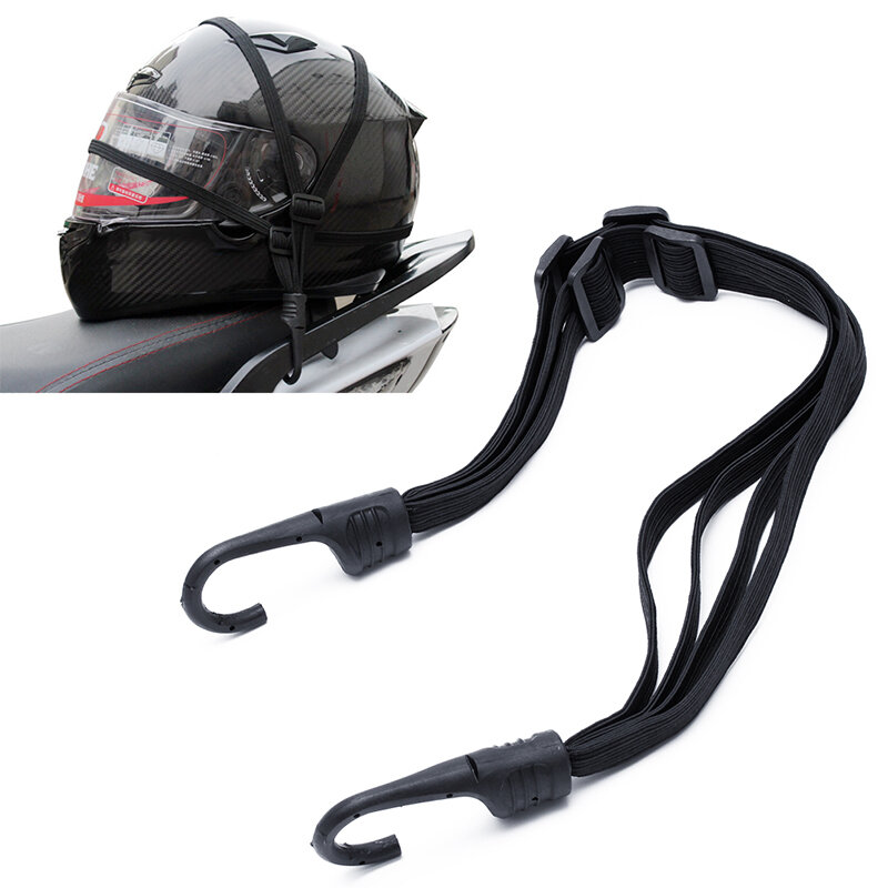 1 Stück Motorräder Stärke versenkbarer Helm Gepäck elastischer Seil riemen mit 2 Haken