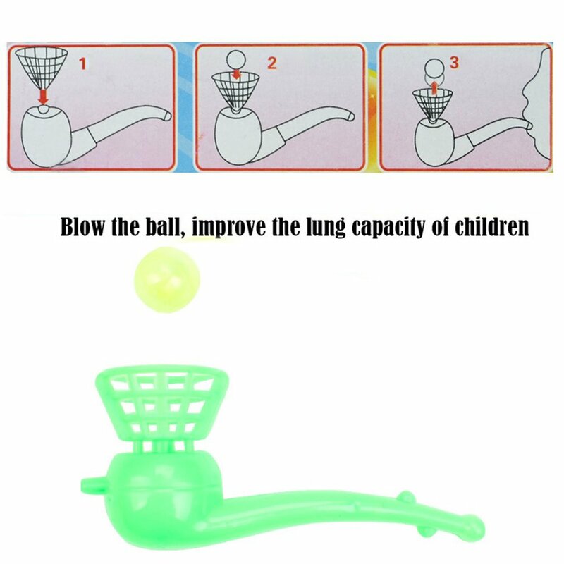 Tubo de sopro suspenso bola haste jogo de tabuleiro para crianças equilíbrio formação flutuante soprando bola jogo de tabuleiro família crianças brinquedo